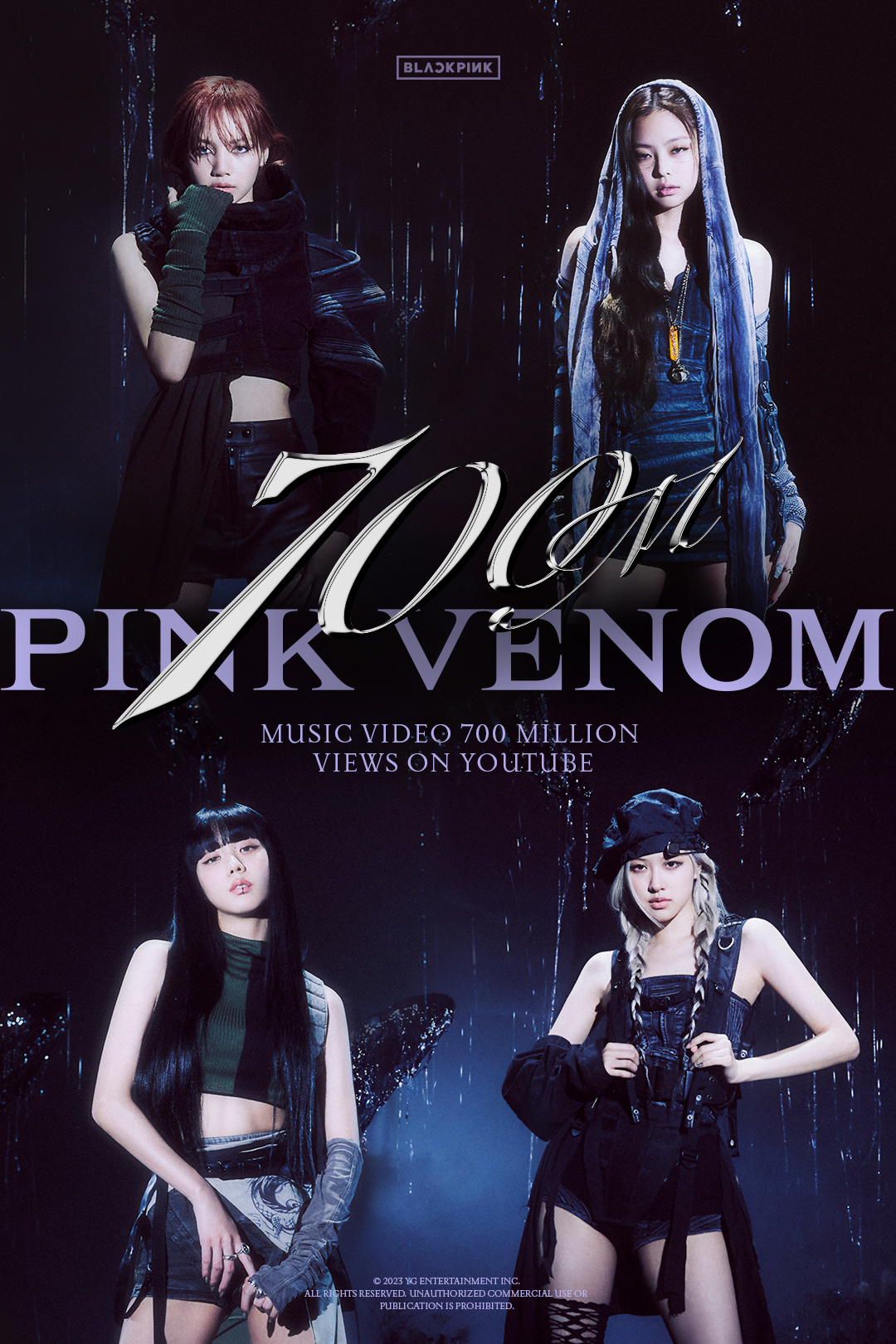 [정보/소식] 블랙핑크 Pink Venom M/V 7억뷰 축전 🕷💖 | 인스티즈