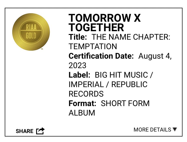 [정보/소식] 투바투 'The Name Chapter: TEMPTATION' 미국 판매량 50만 돌파 | 인스티즈