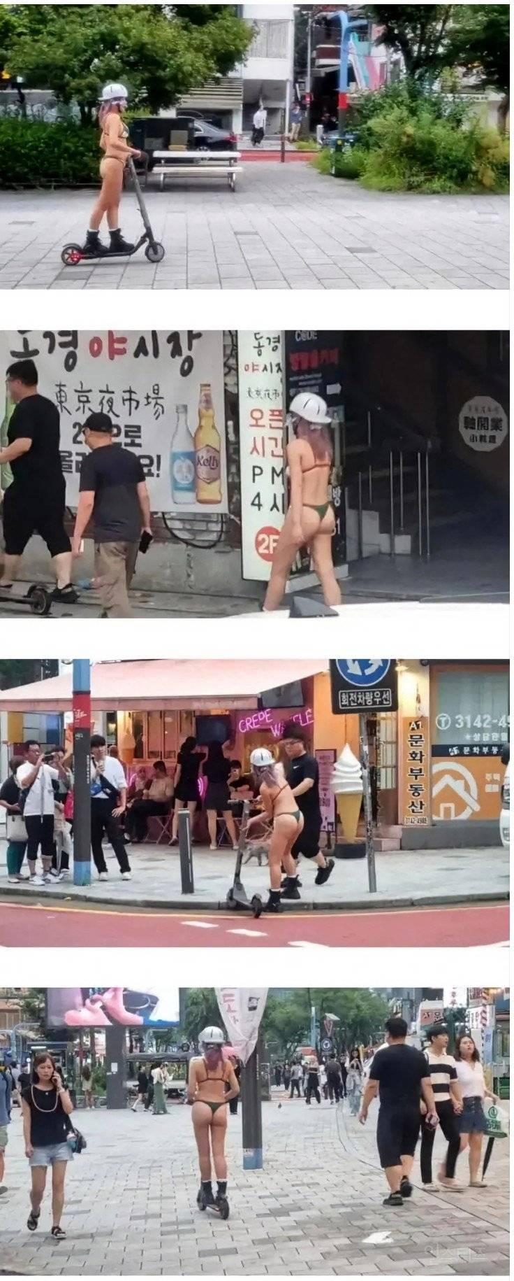 서울에서 비키니 입고 돌아다닌 여자 "내 자유다" | 인스티즈