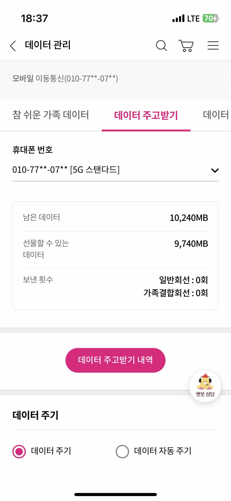엘지 유플 데이터 2기가 팔아요! | 인스티즈