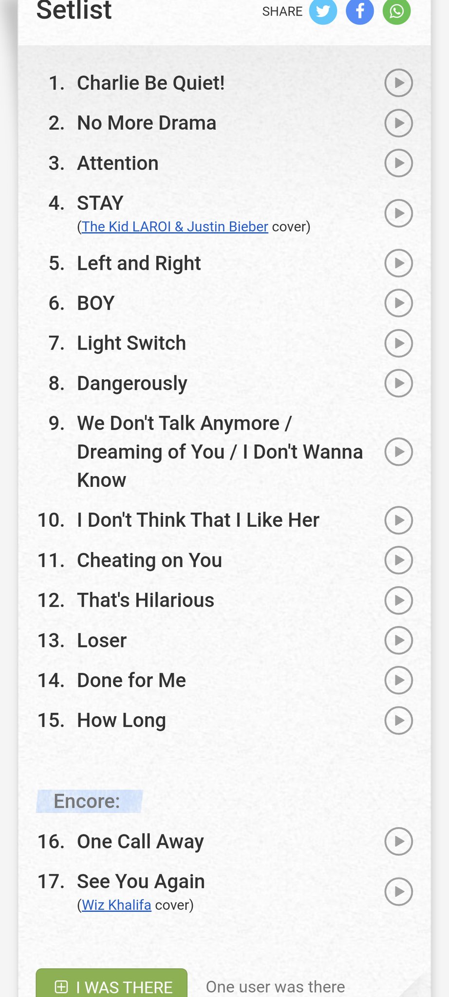 [잡담] 찰푸 오늘 공연 셋리래! | 인스티즈