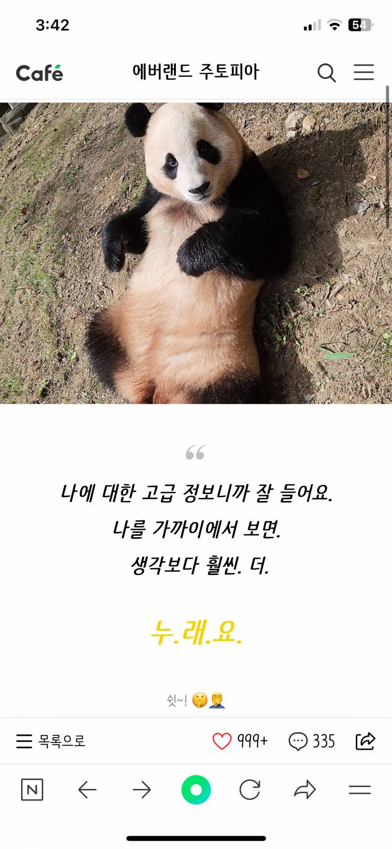 [잡담] 푸바오에 대한 고급정보 | 인스티즈