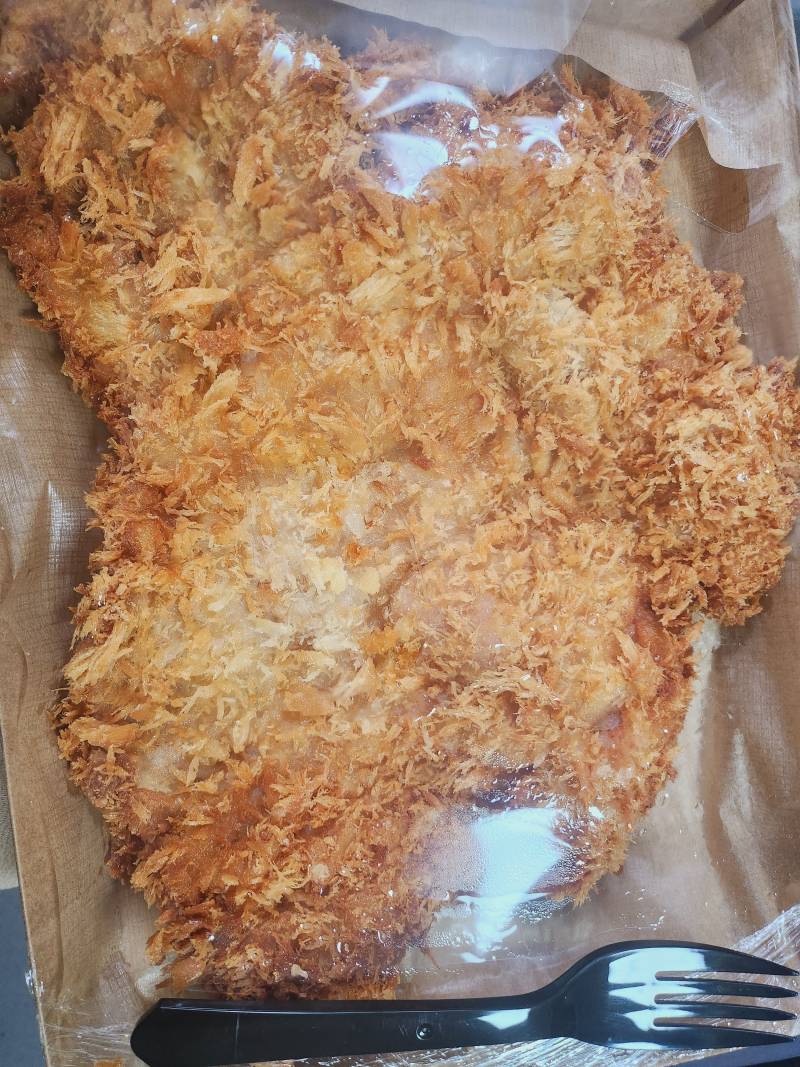 [잡담] 왕돈까스 시켯는데 크기가 ㅋㅋㅋㅋㅋㅋ | 인스티즈