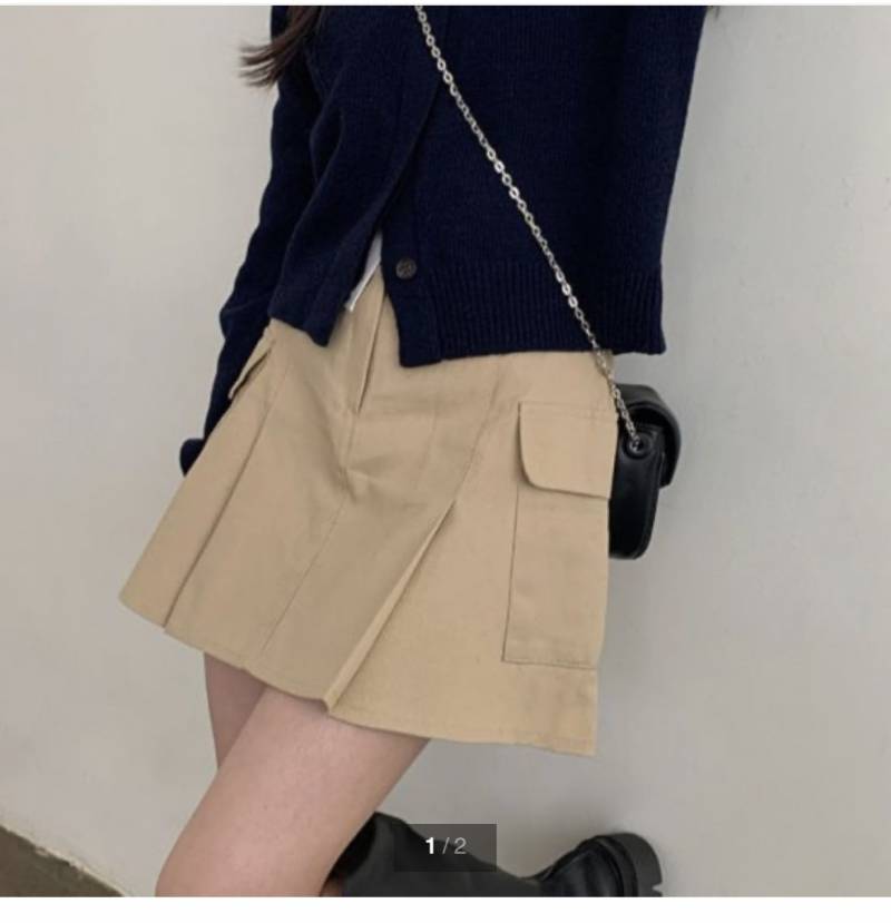 [잡담] 옷잘알들아 이런 베이지 치마 유행?타나?!? | 인스티즈
