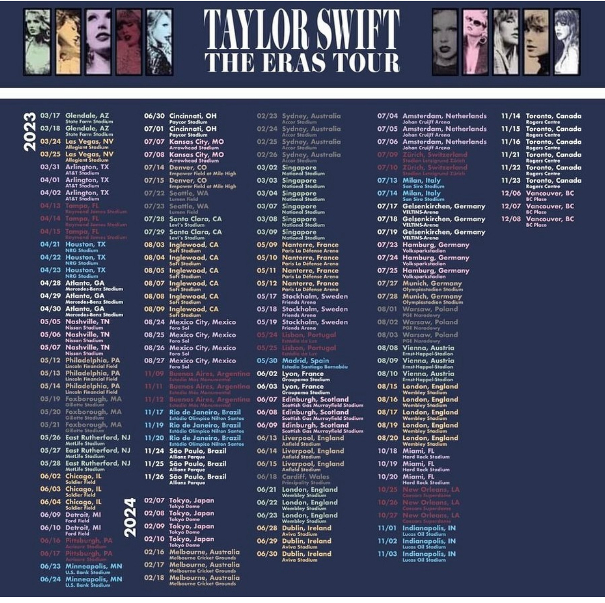 [잡담] 테일러 스위프트 투어 진짜 강도 미쳤다… | 인스티즈