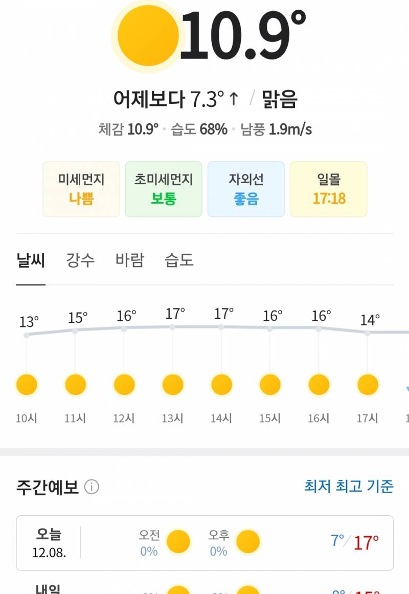 [잡담] 오늘 날씨 뭐야 | 인스티즈