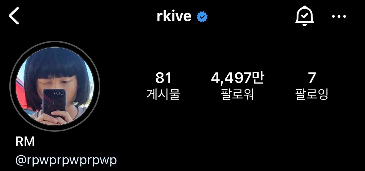 [잡담] 알엠 인스타 프사 바꿨는데 | 인스티즈