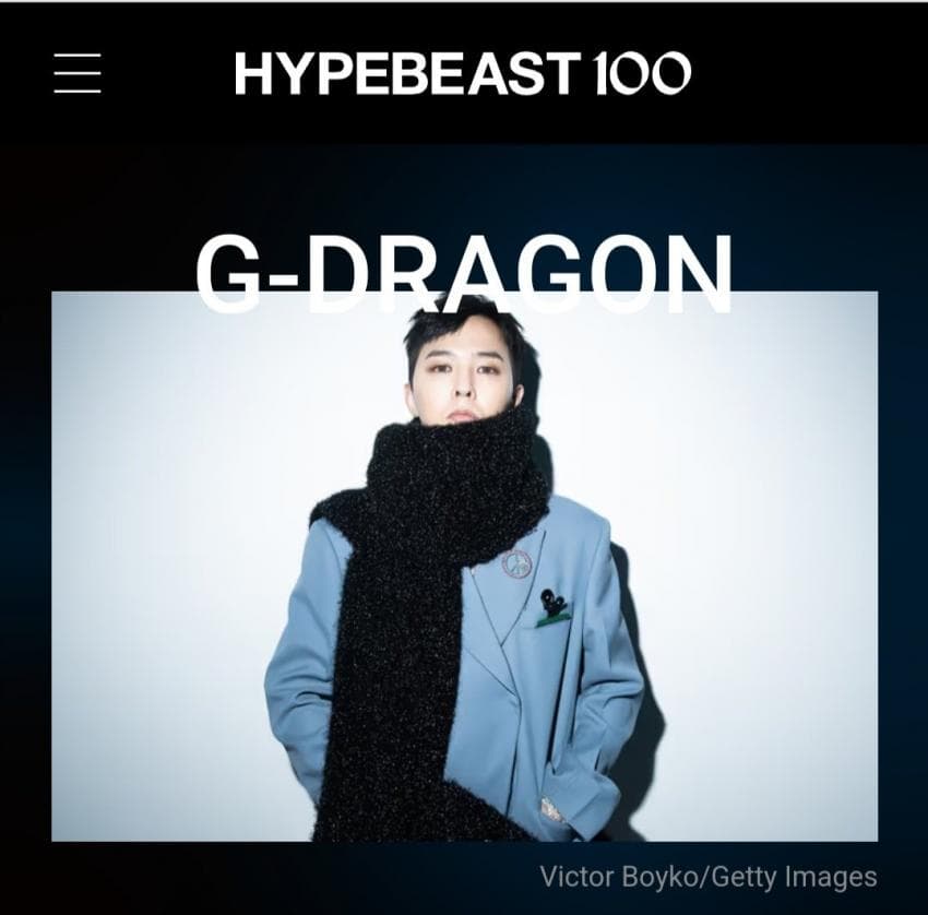 [정보/소식] 지디 2023 HYPEBEAST100 선정 | 인스티즈