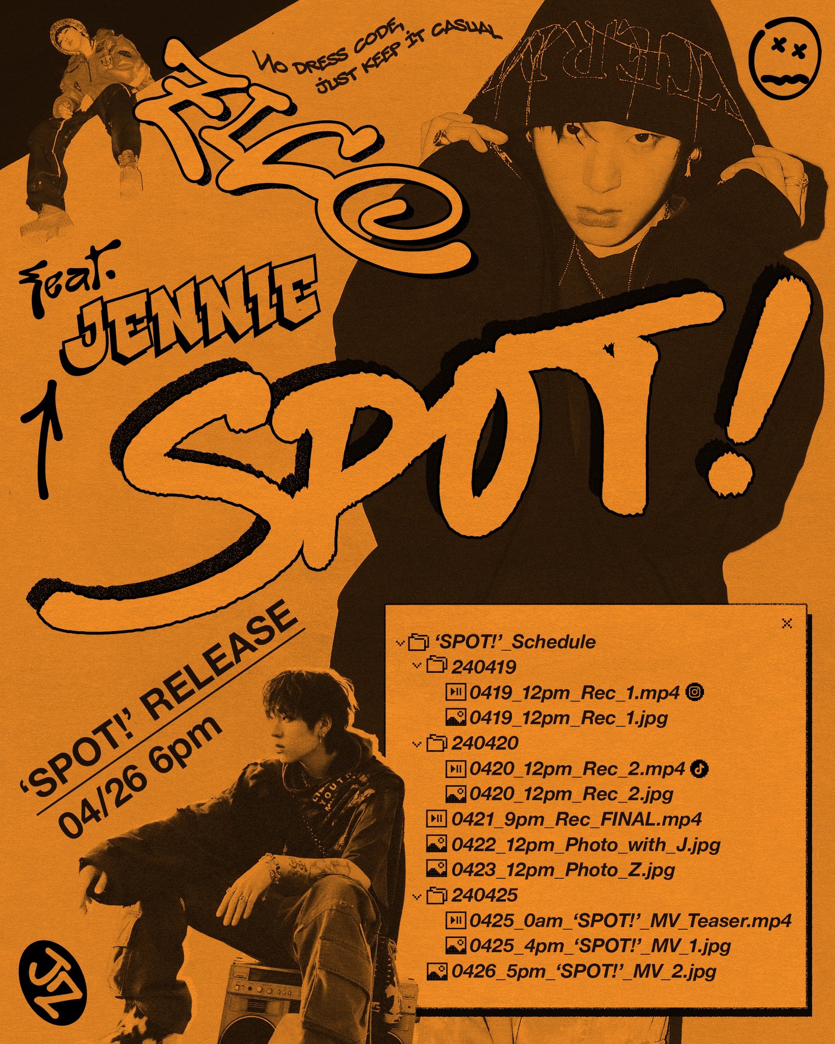 [정보/소식] 지코 제니 spot! 4/26 발매 | 인스티즈