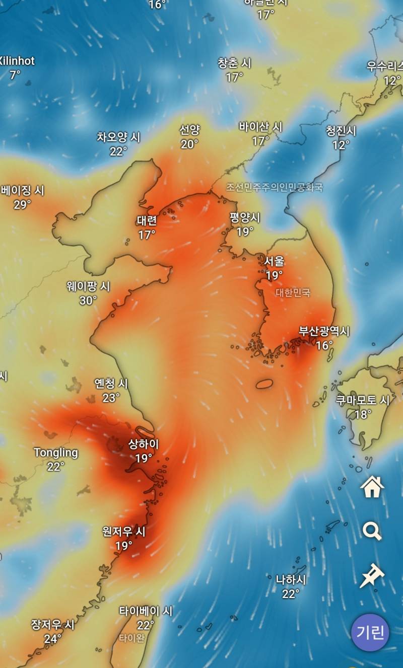 [잡담] 중국 본토는 미세먼지 점점 나아지는데 한국은 | 인스티즈