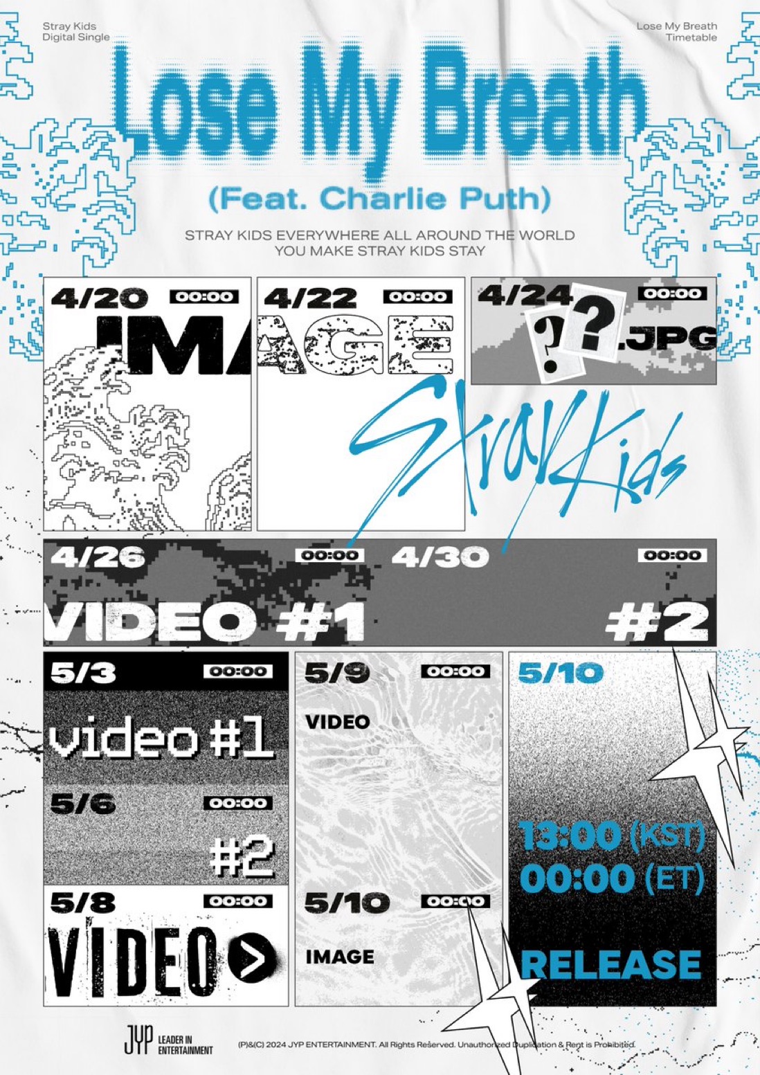 [정보/소식] Stray Kids(스트레이 키즈) Digital Single"Lose My Breath (Feat. Charlie Puth)”TIMETABLE | 인스티즈