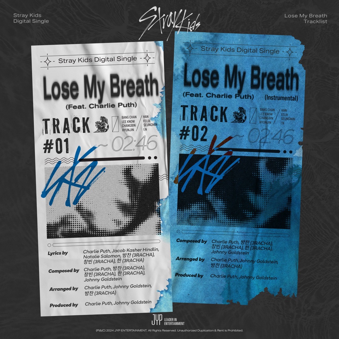 [정보/소식] Stray Kids(스트레이 키즈) Digital Single"Lose My Breath (Feat. Charlie Puth)”ONLINE COVER: TRACK LIST | 인스티즈