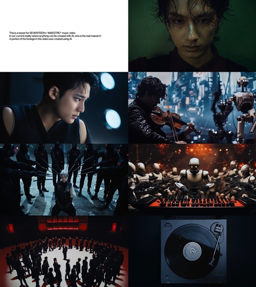 [정보/소식] 세븐틴 'MAESTRO' MV 티저...AI 생성 장면 삽입 | 인스티즈