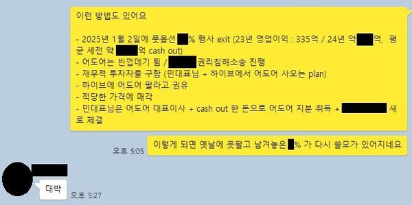 [정보/소식] 하이브가 공개한 어도어 경영권 탈취 모의 정황 | 인스티즈