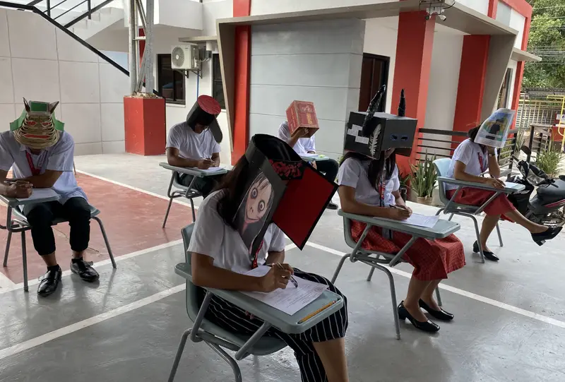 필리핀 대학생 컨닝 방지용 모자 | 인스티즈