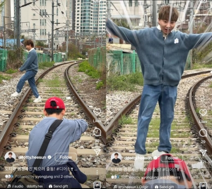 [정보/소식] '초통령' 230만 유튜버 도티, 철도 선로서 사진 촬영 '논란' | 인스티즈