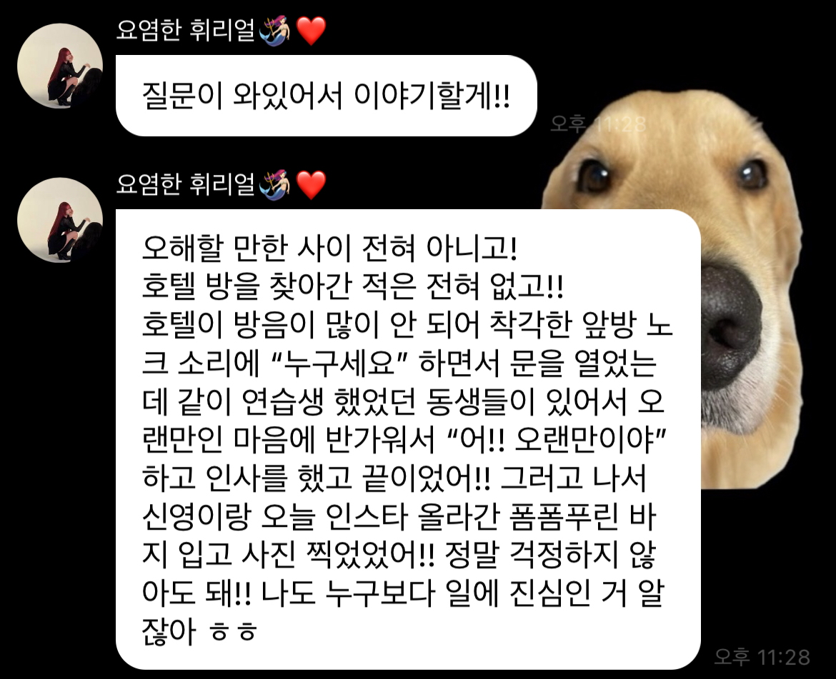 [정보/소식] 걸그룹 하이키 휘서 해명문 | 인스티즈