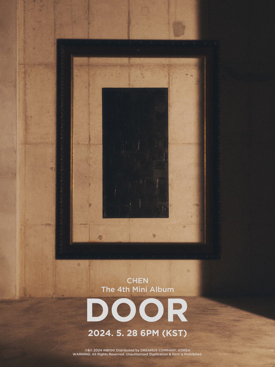 [정보/소식] CHEN 첸 The 4th Mini Album 'DOOR' Mood Poster # 1 Blank | 인스티즈