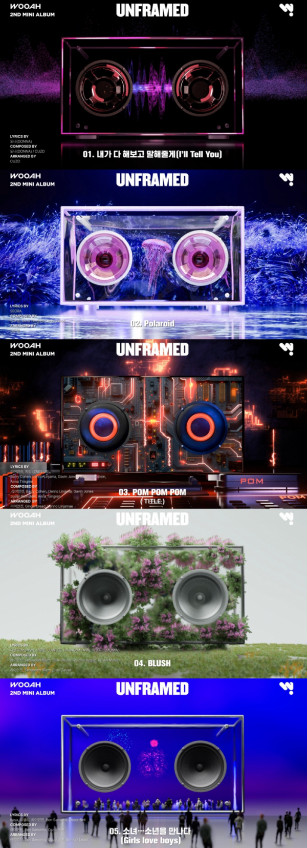 [정보/소식] WOOAH(우아), 'UNFRAMED' 하이라이트 메들리 공개…강렬한 음악적 변신 '기대' | 인스티즈