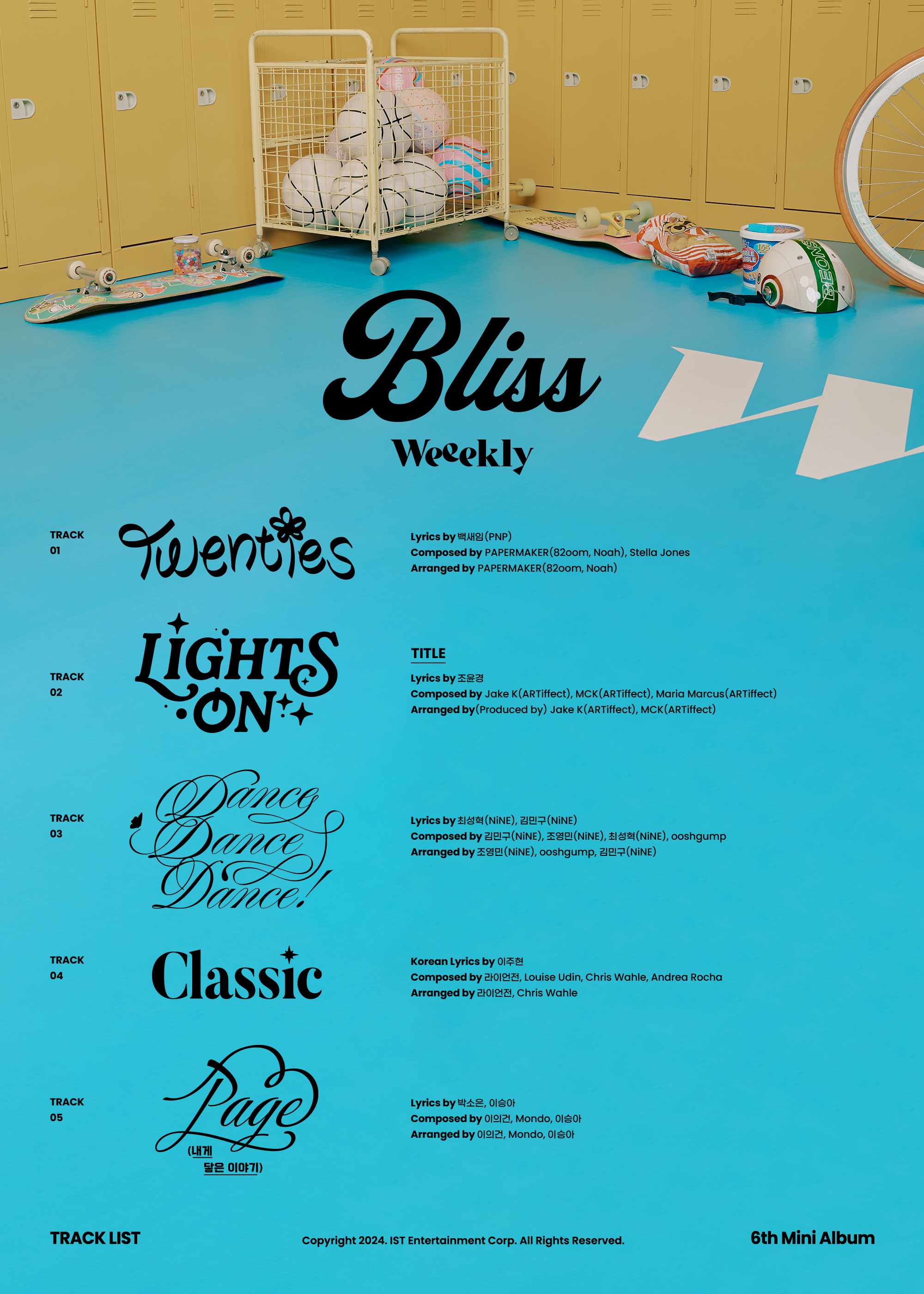 [정보/소식] Weeekly 위클리 6th Mini Album [Bliss] Track List | 인스티즈