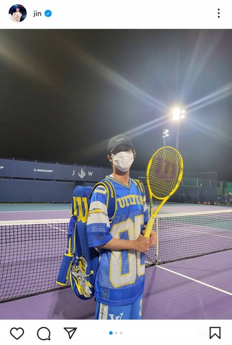 방탄소년단 진에 유독 진심인듯한 테니스 코치님 | 인스티즈