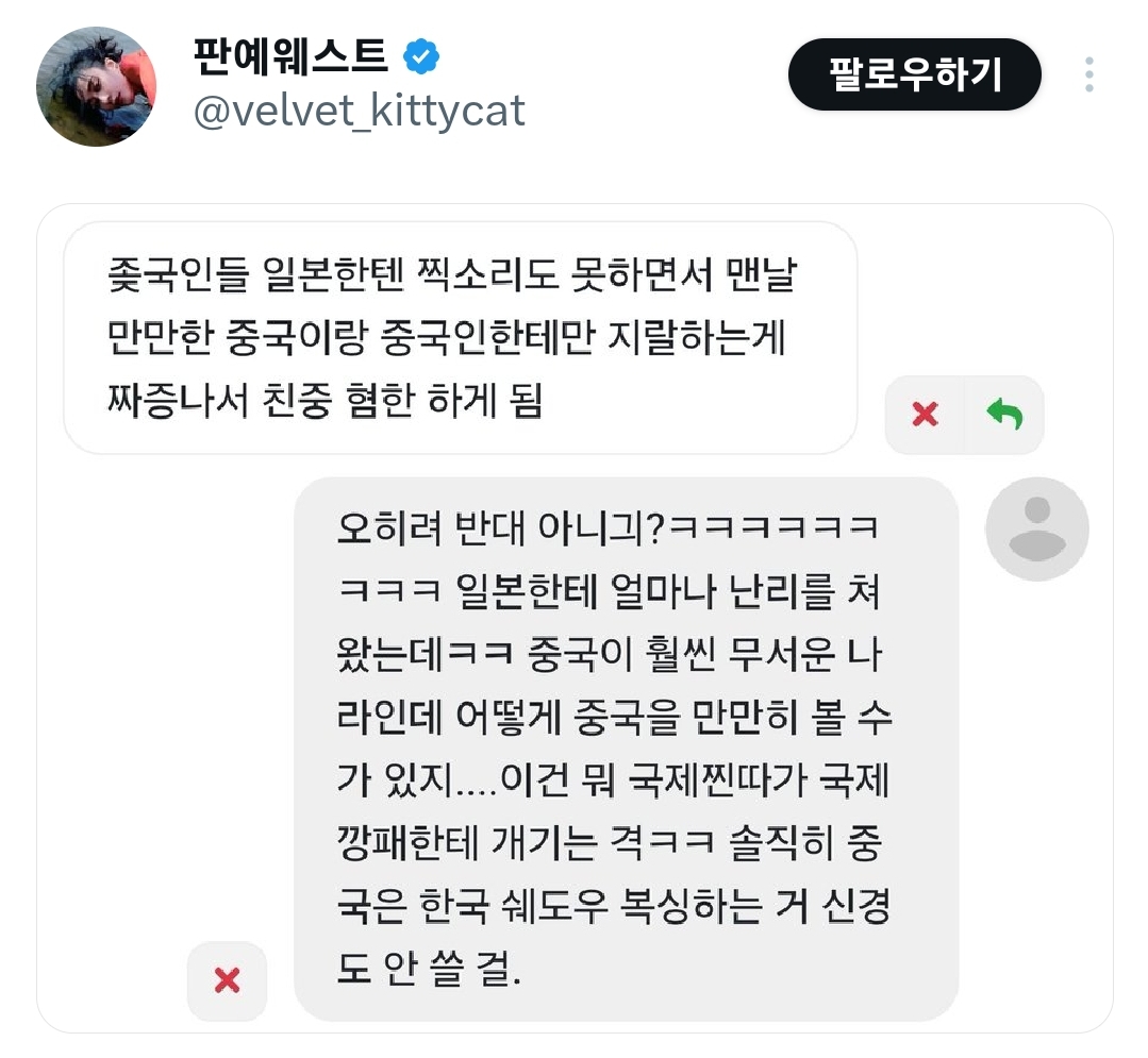 [정보/소식] 트위터에서는 은근 흔하다는 중뽕 한국인들.twt | 인스티즈