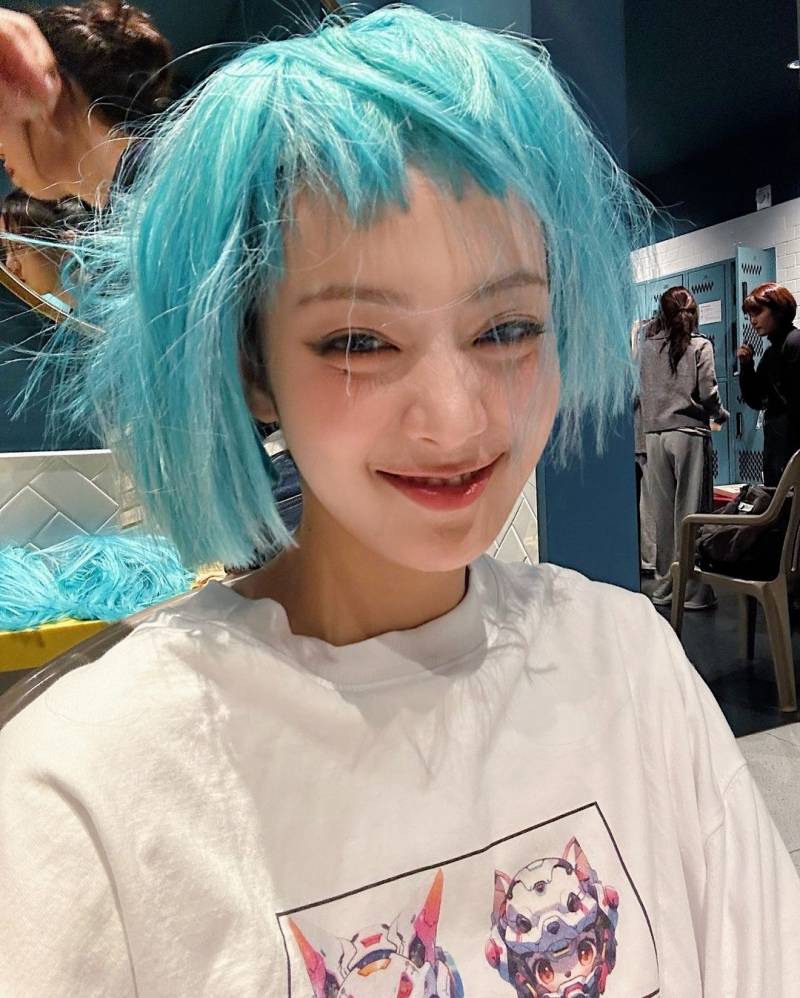 인스타에 민트 가발 짤 올려준 민니 ㅋㅋㅋㅋ.jpg | 인스티즈