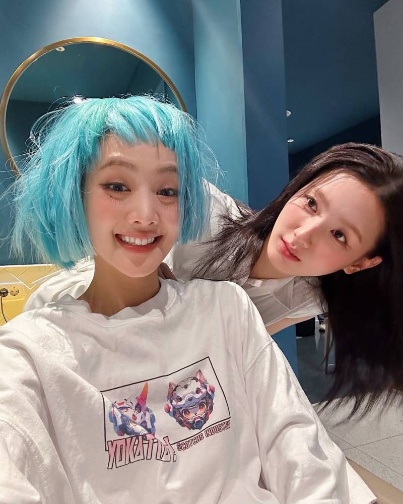 인스타에 민트 가발 짤 올려준 민니 ㅋㅋㅋㅋ.jpg | 인스티즈