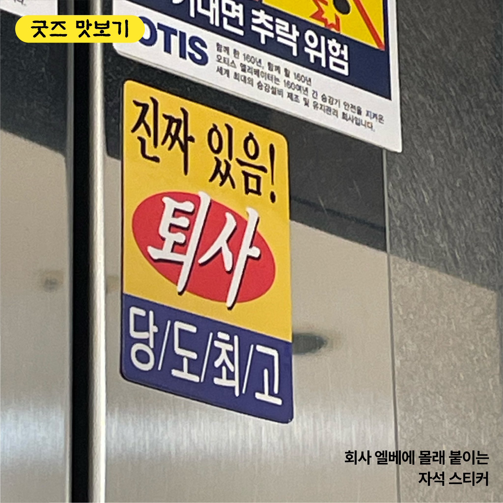 [잡담] ㄹㅇ 퇴사할때 이 마그넷 회사엘베에 붙이고 나와야함 | 인스티즈