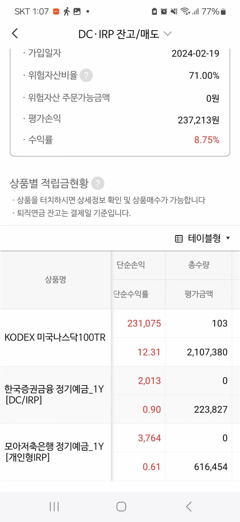 [잡담] 올해부터 퇴직연금irp들고 efp샀는데(인증) | 인스티즈