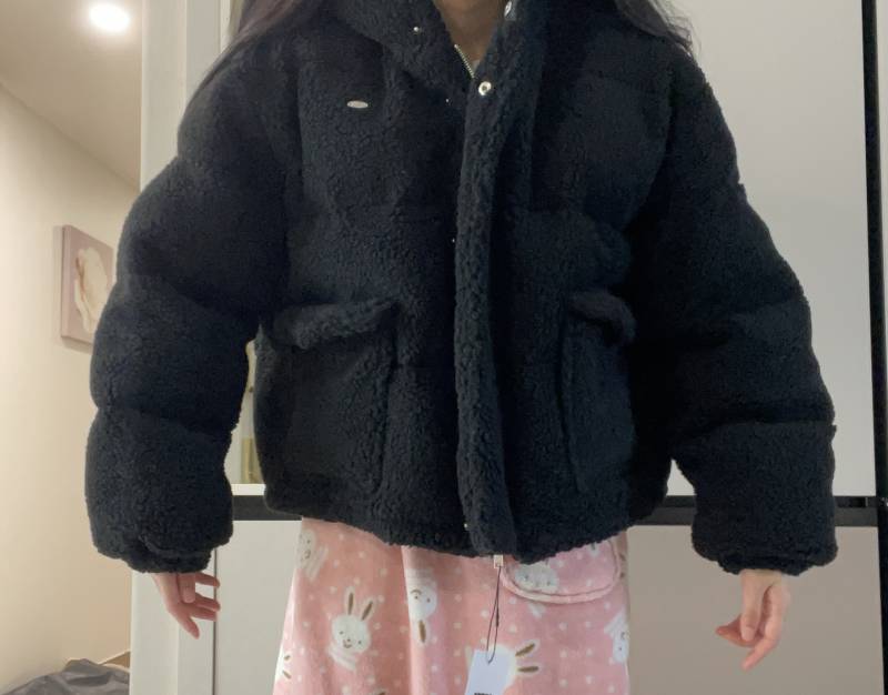 [잡담] 뽀글이 패딩 샀는데.. 완전 고릴라임 | 인스티즈