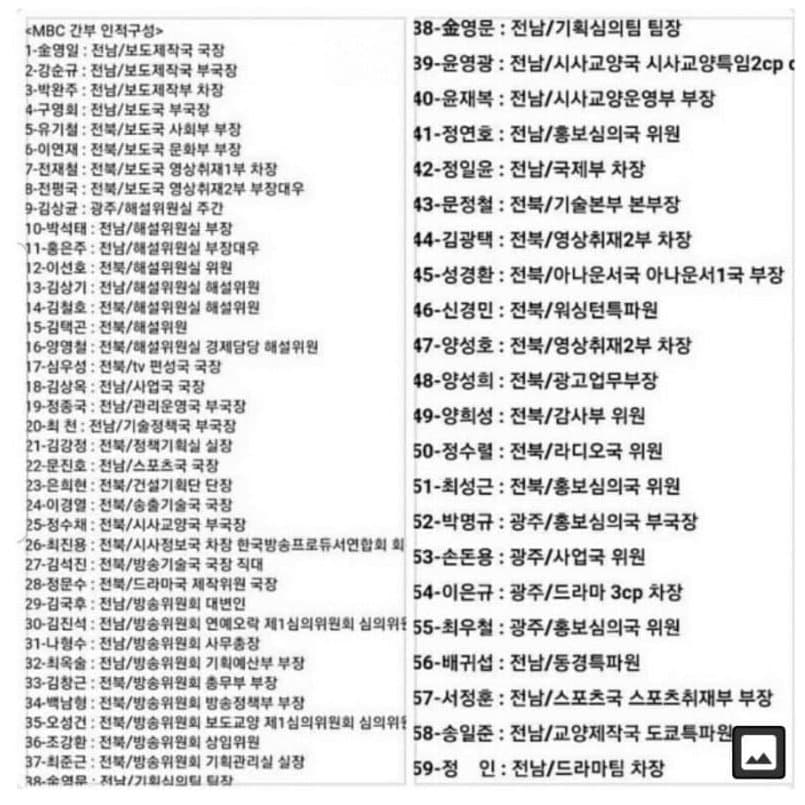 [정보/소식] 공영방송 맞나? mbc 수뇌부 출신지 근황 | 인스티즈