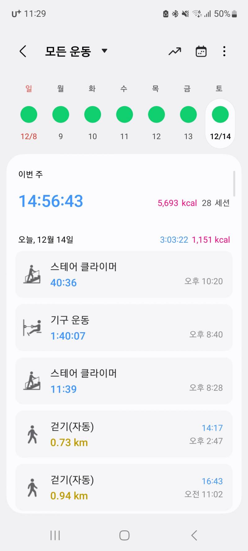 [잡담] 저번주 운동 하루도안빠지고했다! | 인스티즈
