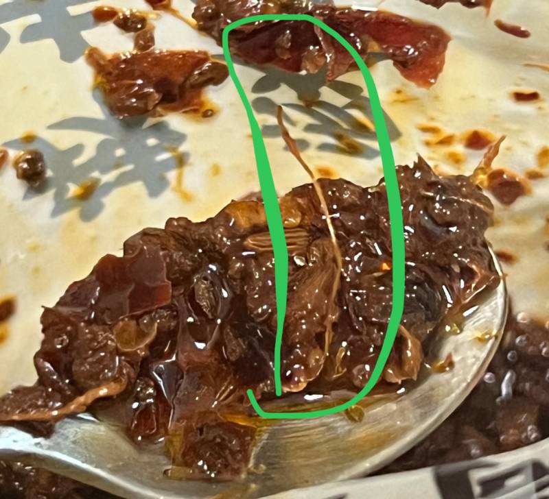 [잡담] 하이디라오 마라'탕' 소스에 이런 실? 들어있는데 이물질일까 재료일까 | 인스티즈