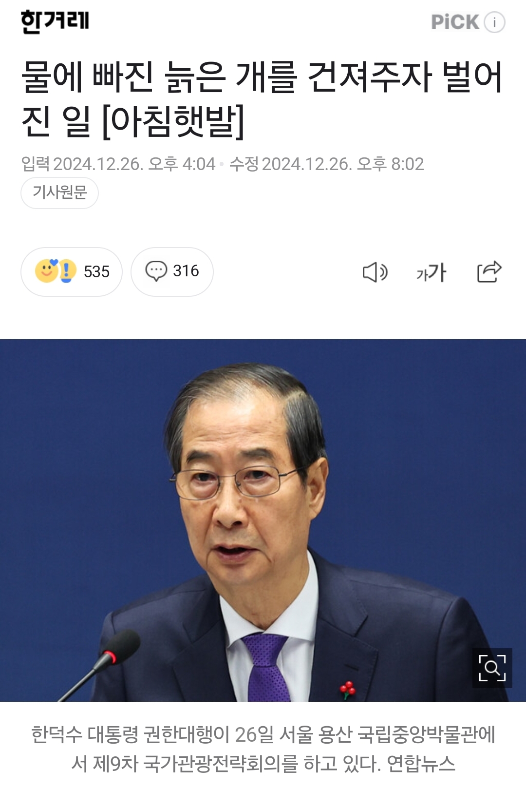 [정보/소식] 물에 빠진 늙은 개를 건져주자 벌어진 일 | 인스티즈