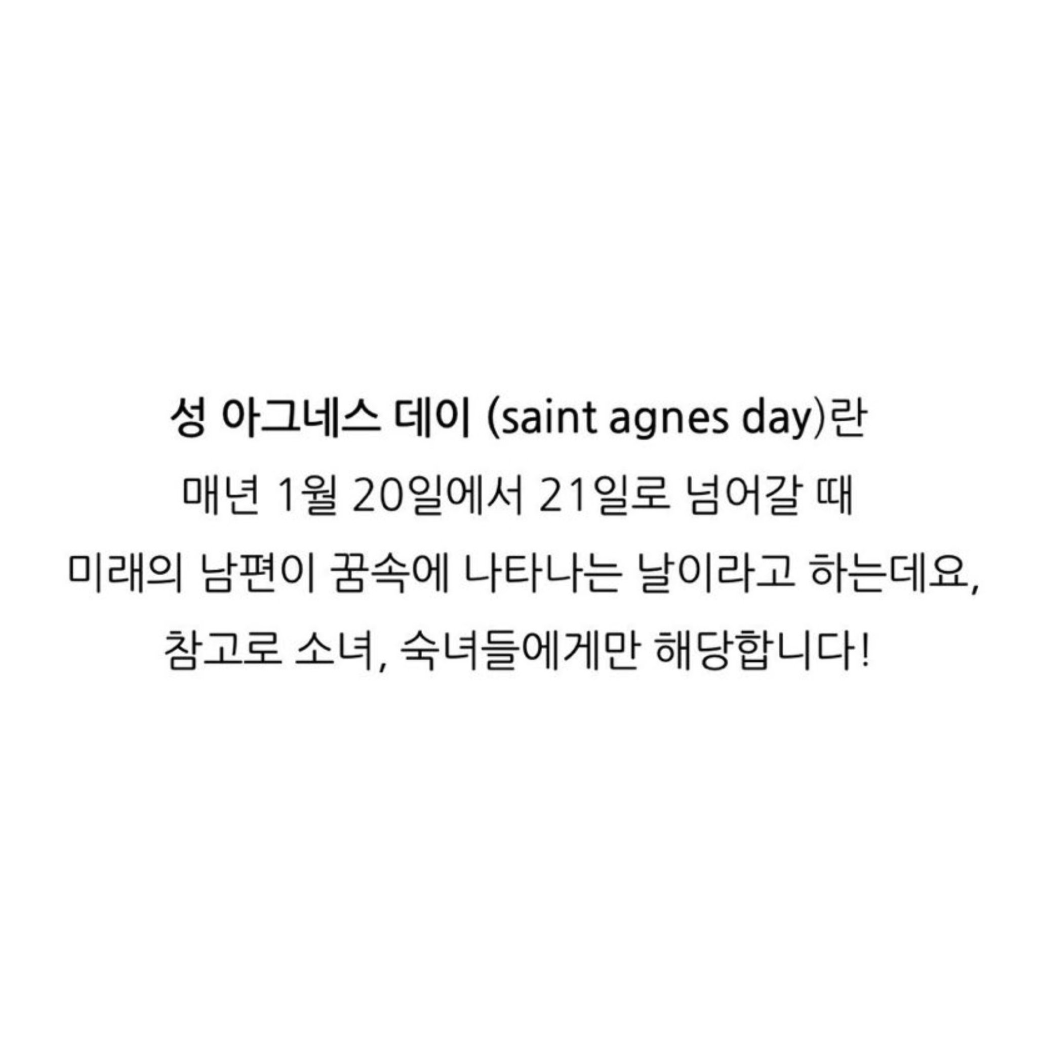 [잡담] [국내최초] '성 아그네스의 날' 참여하는 남돌 | 인스티즈