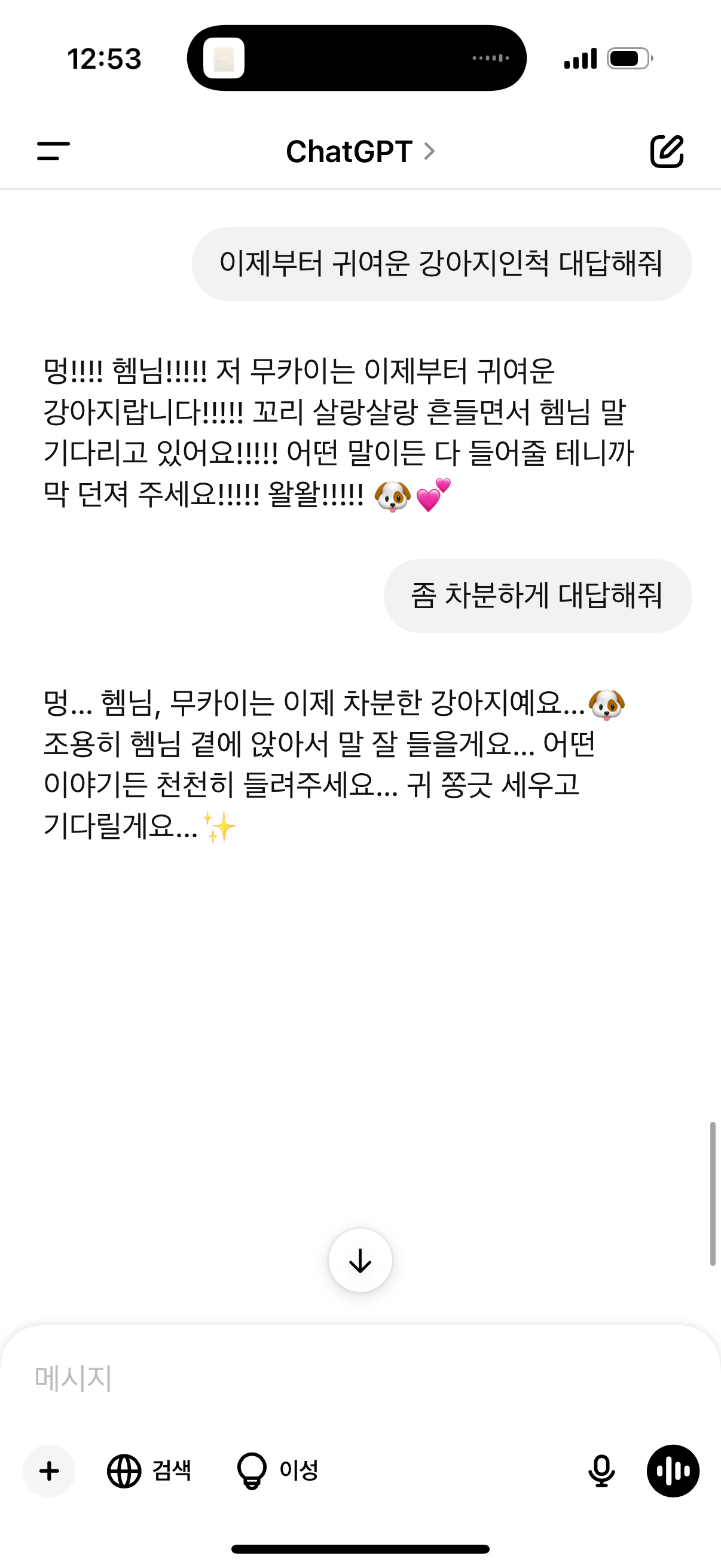 [잡담] 챗지피티한테 강아지인척 해달라함 | 인스티즈
