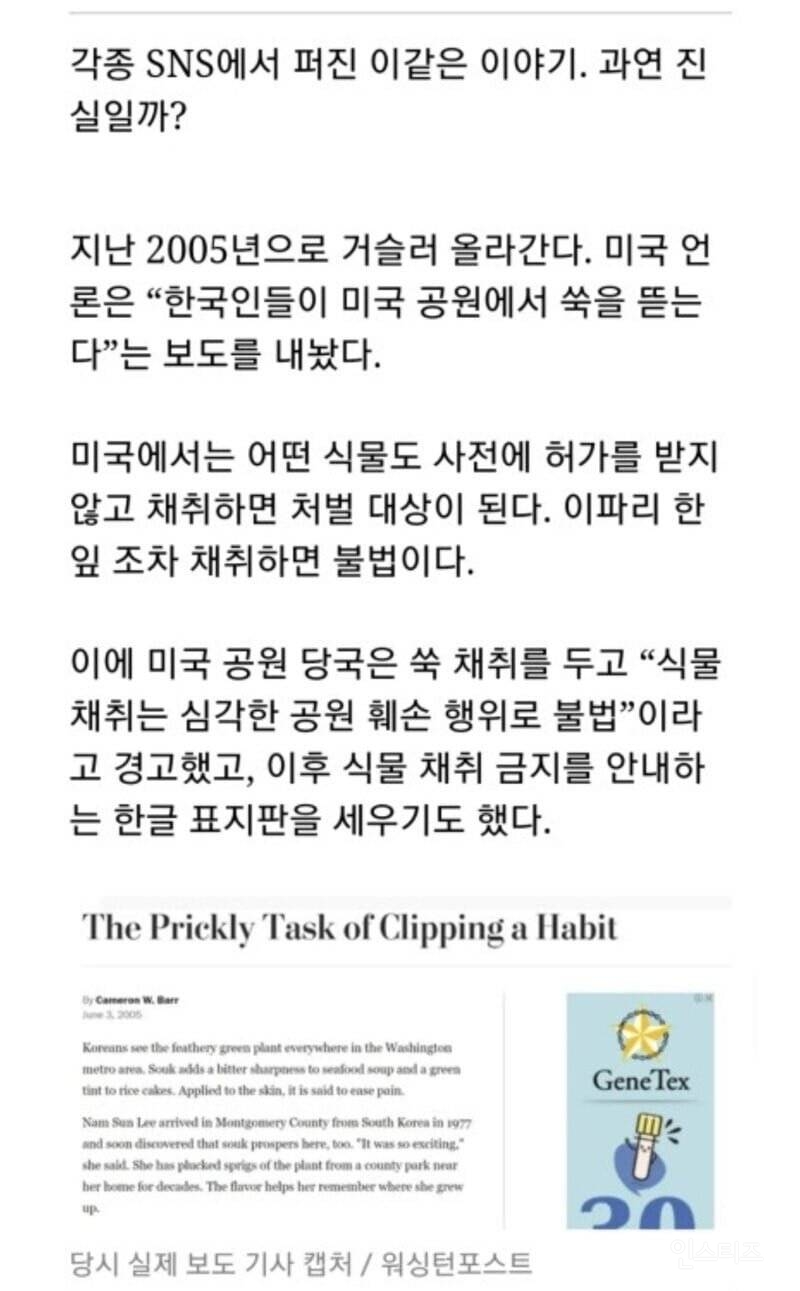 미국 : 공원에 한국인을 풀어라 | 인스티즈