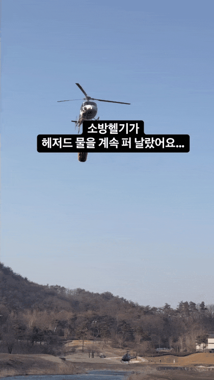현재 난리난 소방헬기 골프공 논란.JPG | 인스티즈