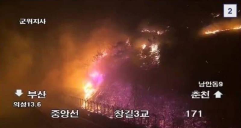 [잡담] 산불 색깔 뭐임 | 인스티즈