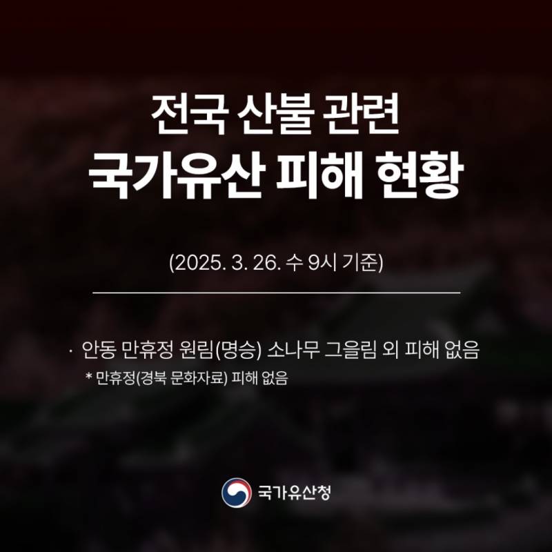 [잡담] 안동 만휴정 소실 아니래 (국가유산청에서 확인) | 인스티즈