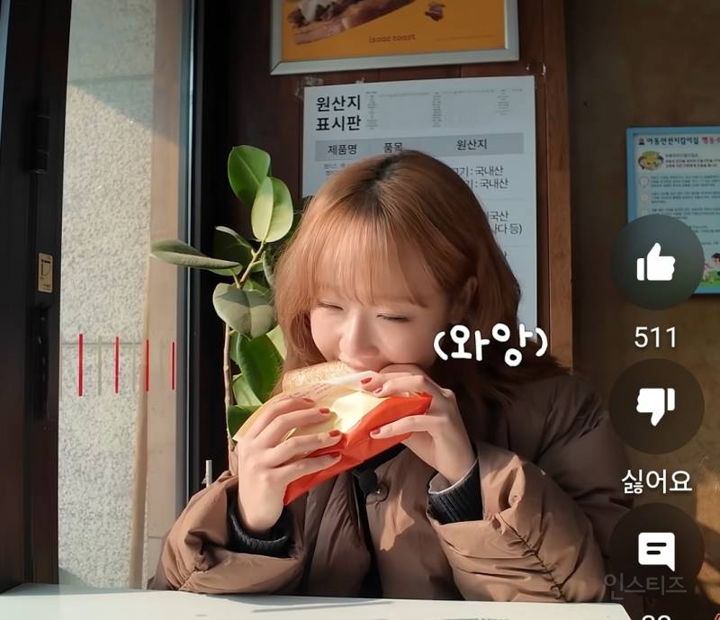 맛있는거먹을때 이 리액션나와야 만족스러움.jpg | 인스티즈