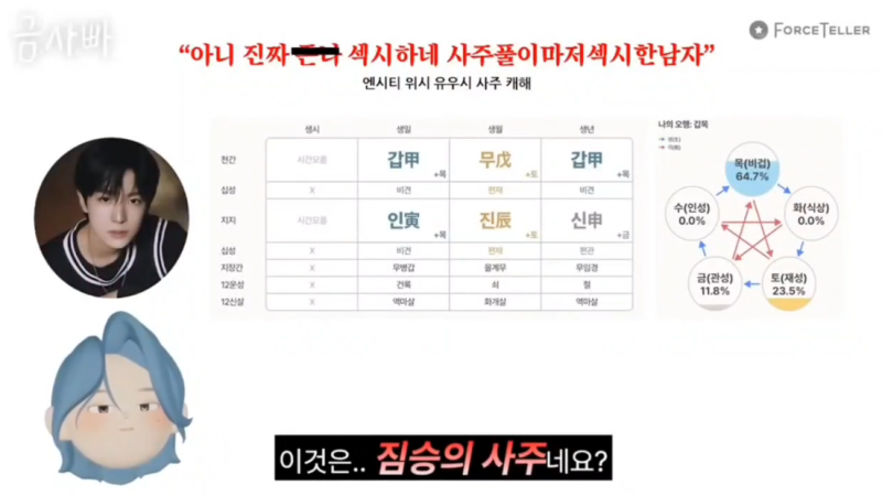 얼굴은 귀염상, 짐승 사주를 가진 남돌 | 인스티즈