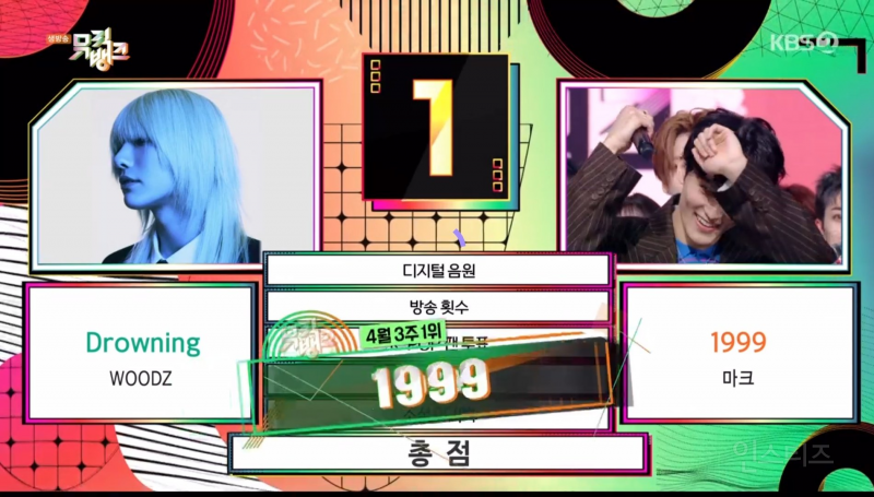  오늘자 뮤직뱅크 1위