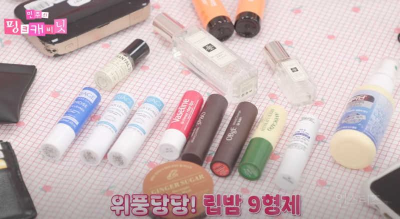 틴트도 아닌데 립밤만 9개 들고다닌다는 아이돌 | 인스티즈