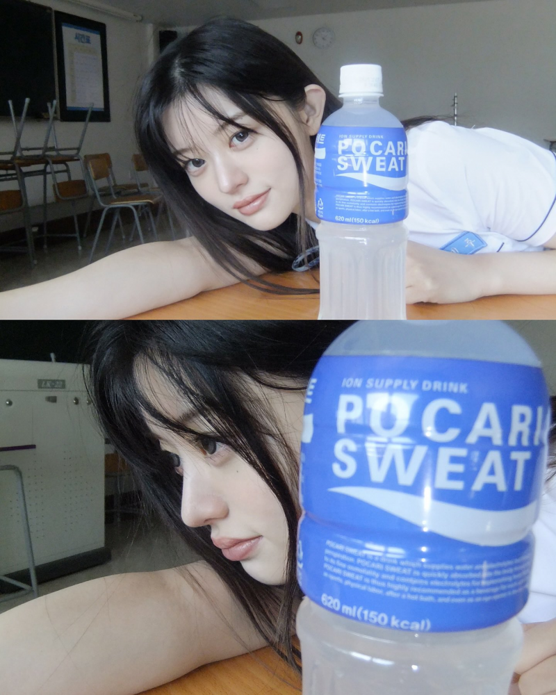 감다살인 것 같은 포카리스웨트 전원 생머리 아일릿 광고 | 인스티즈