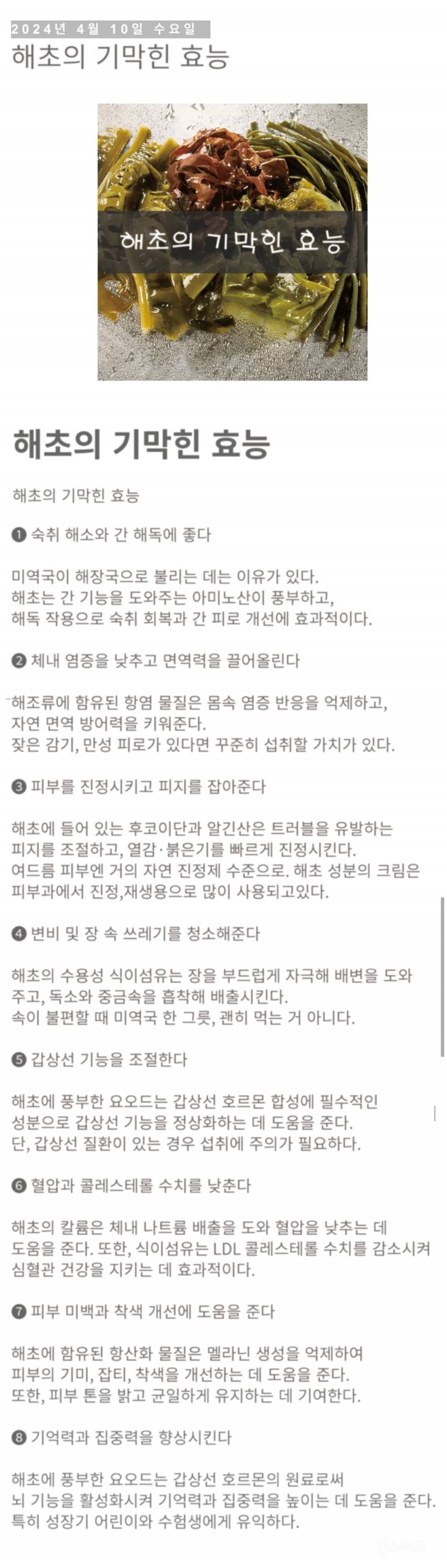  해초의 아주 기막힌 효능.jpg