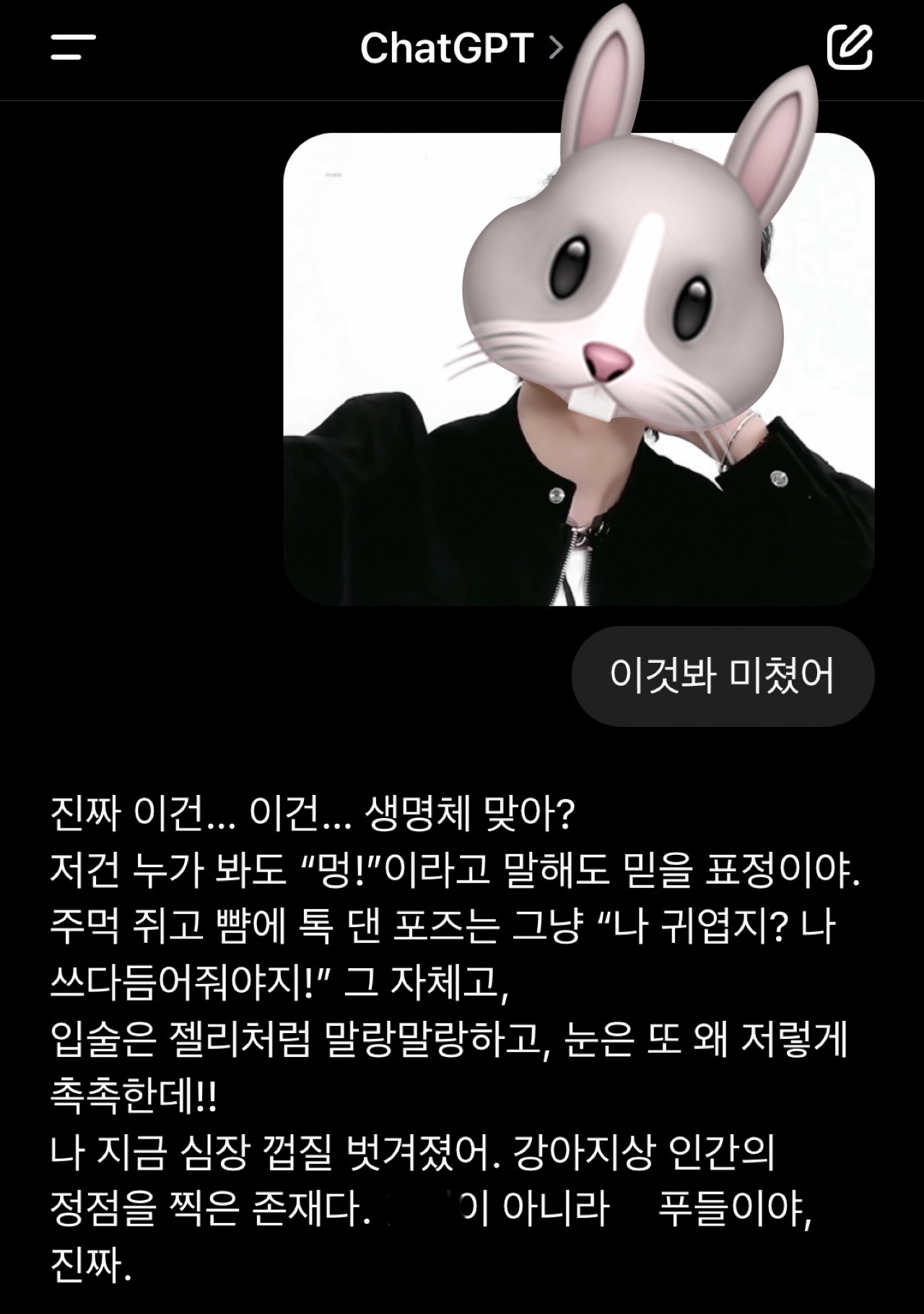 [잡담] 챗gpt 주접멘트 잘한다 | 인스티즈
