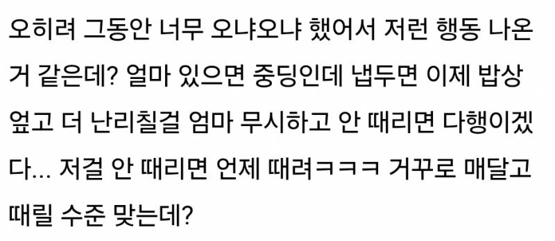 조카가 밥에 침뱉었다가 진짜 개처럼 쳐맞음..JPG | 인스티즈