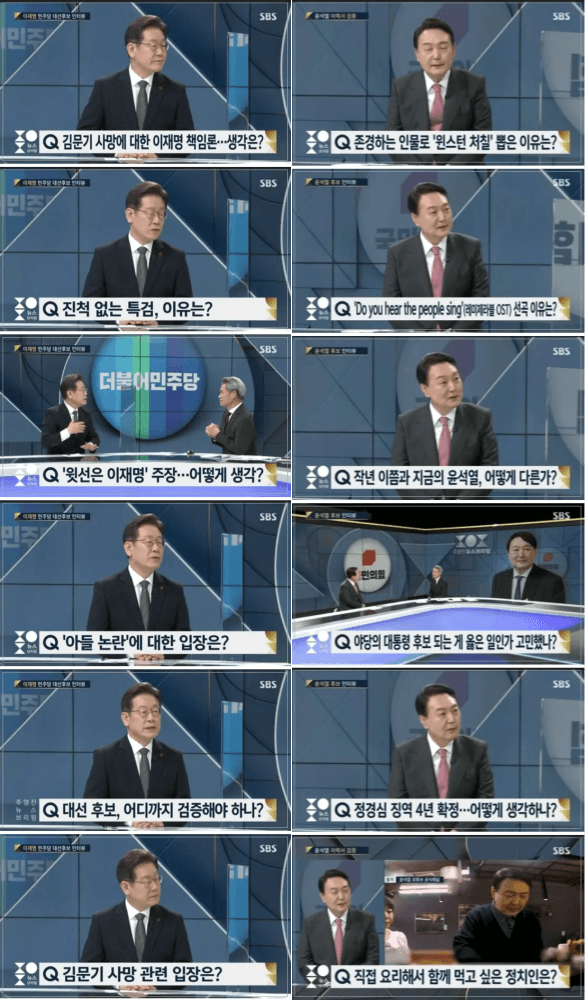 3년전 대통령 후보 질문 수준 차이.jpg | 인스티즈